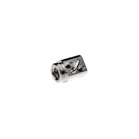 Stainless threaded inch ball screw nut with 0.631 in. diameter, 0.2 in. lead, and 1 circuit